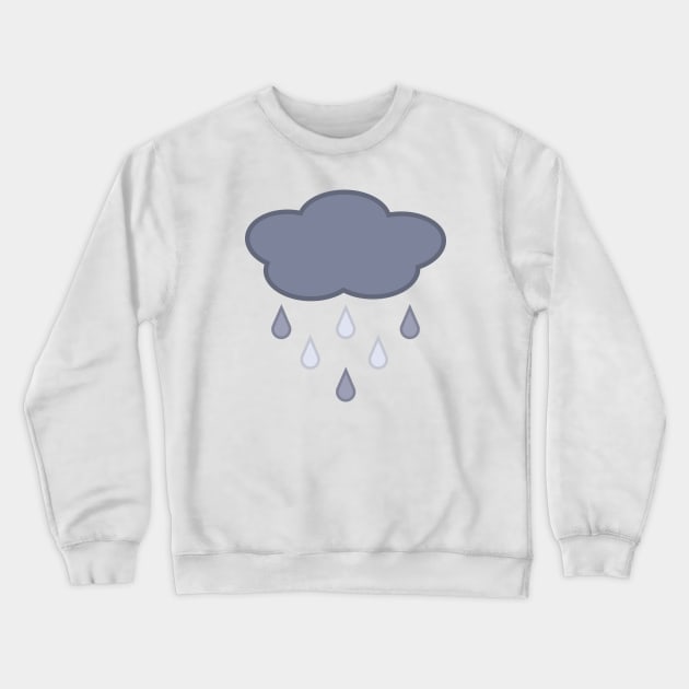 Stormy Day Rain Cloud Crewneck Sweatshirt by Kelly Gigi